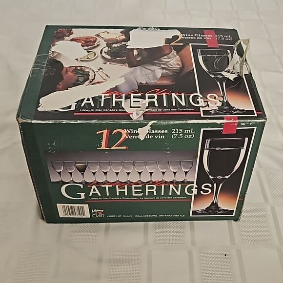 Libbey Wine Glasses Set Of 12 Clear - Picture 10 of 16